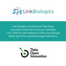 Link Biologics and Théa Open Innovation Enter Partnership to Develop Drug Candidate for Dry Eye Disease image