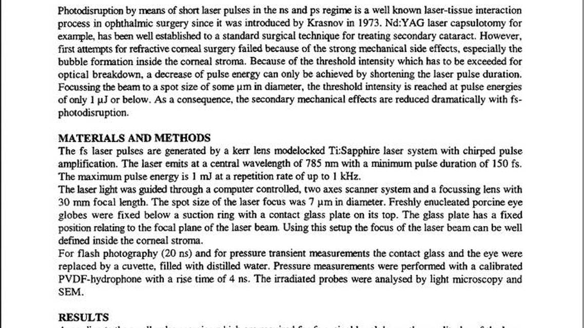 A Brief History of Low Energy Lasers and Lenticules